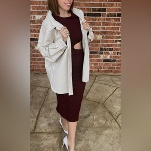 True Intentions Cutout Midi Dress